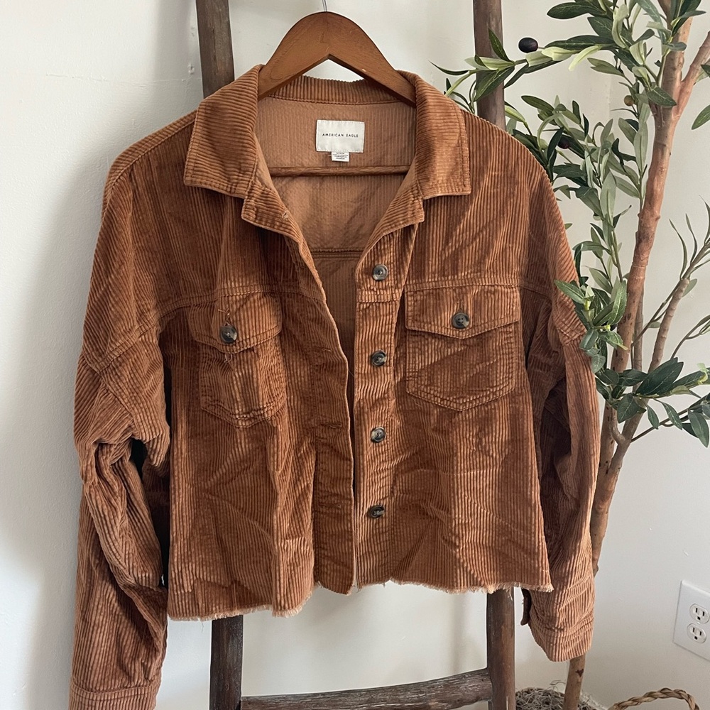 American Eagle Cropped Corduroy Jacket